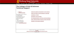 Desktop Screenshot of cas.pittstate.edu